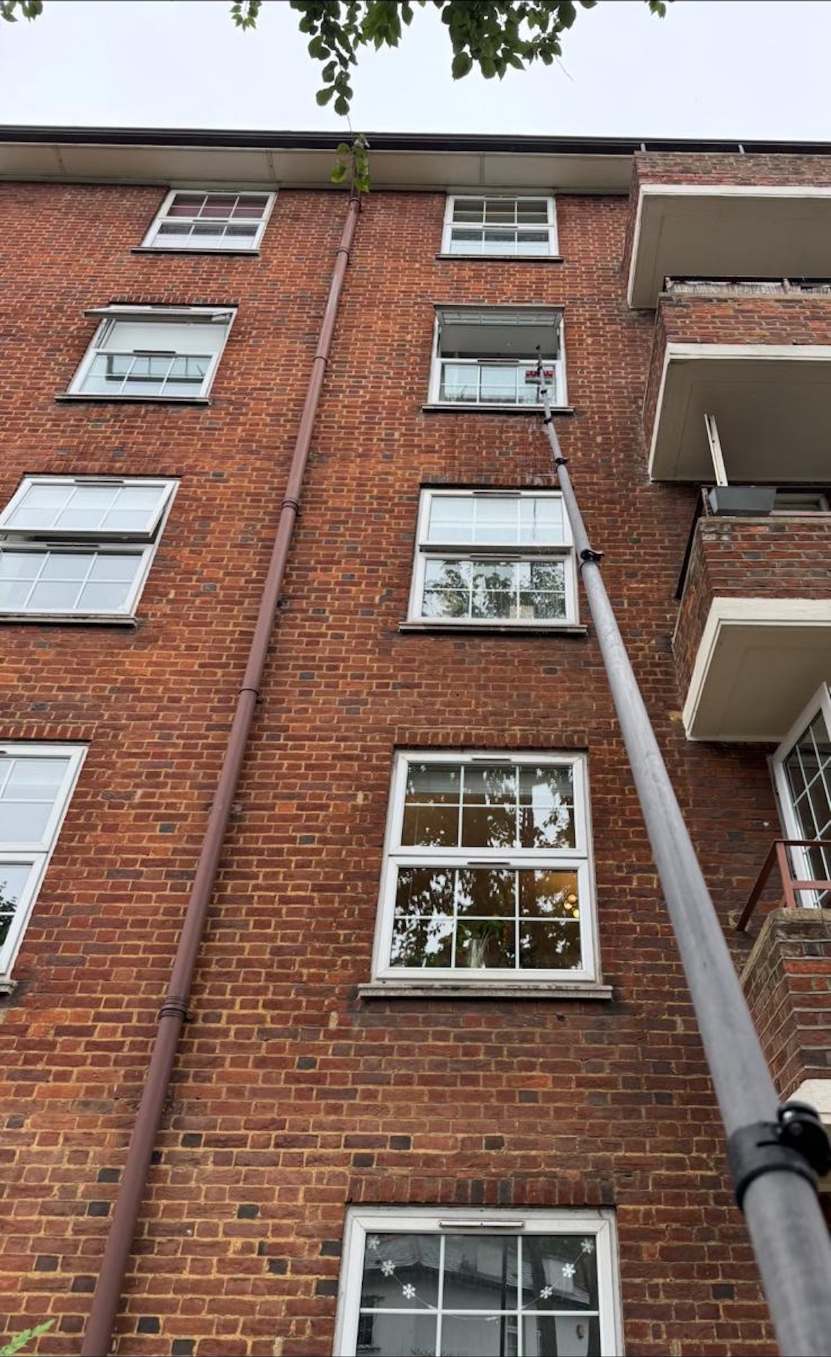 Apartment block window cleaning in Barnes, SW13